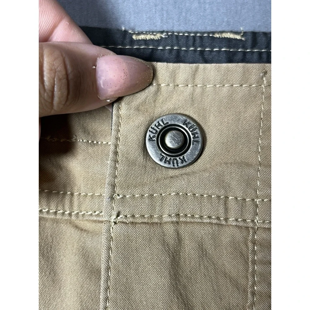 KÜHL Patent Pending Hiking Shorts Mens 38 Beige Comfort Outdoor